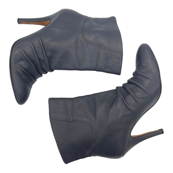 Bebe NORA Boots Womens 7 Leather Slouchy Heeled Bootie Coastal Cowgirl Boho Chic - Picture 8 of 13